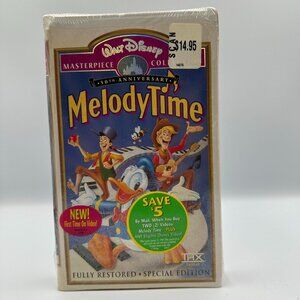 Walt Disney Melody Time VHS 50th Anniversary Sealed Masterpiece Collection 1998